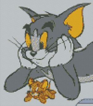 tom and jerry cross stitch pattern